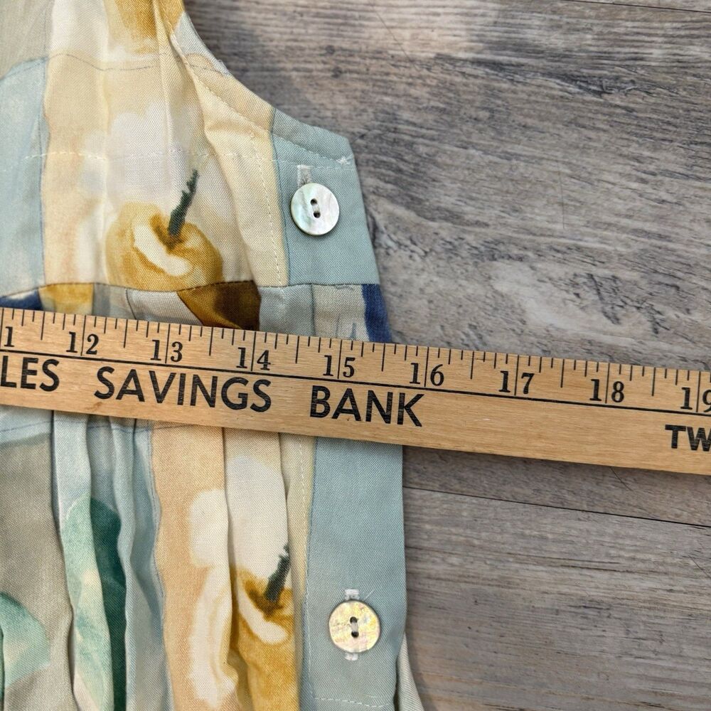 Vintage Fruit Print Overall Apron Midi Dress - Picture 6 of 9